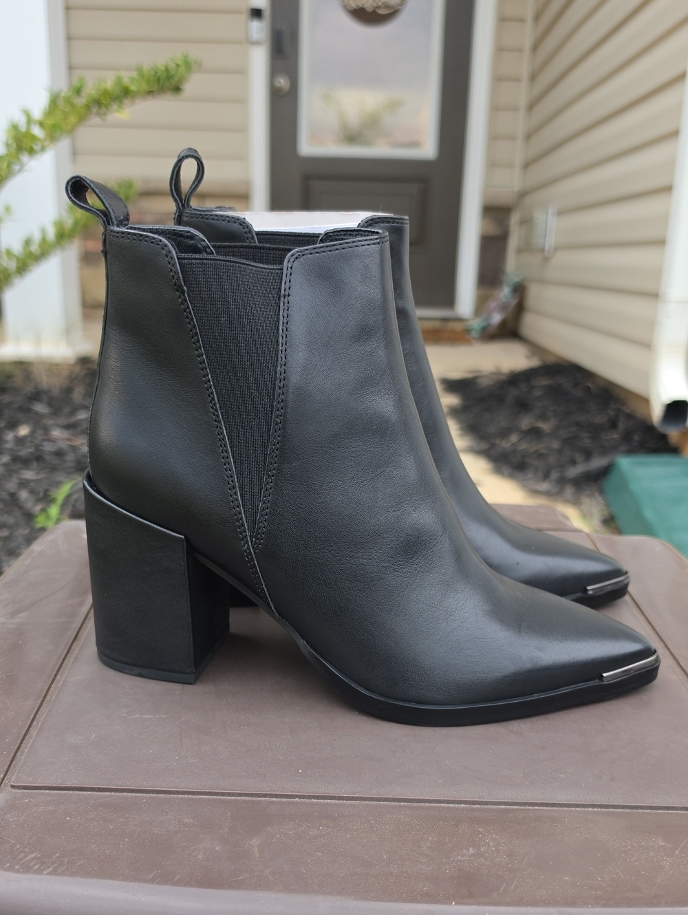 Tony Bianco Bello Bootie Size 7.5 Black Leather NWT Boot
